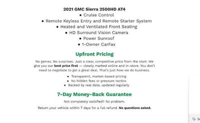 2021 GMC Sierra 2500 HD 4WD Crew Cab 159 AT4