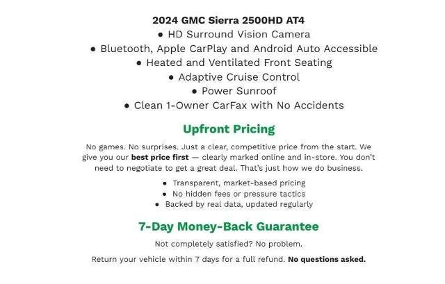 2024 GMC Sierra 2500 HD 4WD Crew Cab 159 AT4