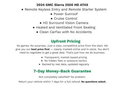 2024 GMC Sierra 2500 HD 4WD Crew Cab 159 AT4X