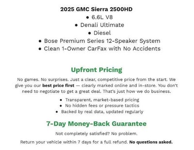 2025 GMC Sierra 2500 HD 4WD Crew Cab 159 Denali Ultimate