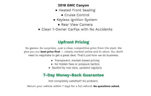 2018 GMC Canyon 4WD Crew Cab 128.3 SLT