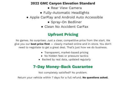 2022 GMC Canyon 4WD Ext Cab 128 Elevation Standard