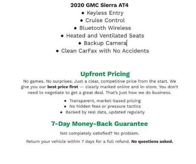 2020 GMC Sierra 1500 4WD Crew Cab 147 AT4