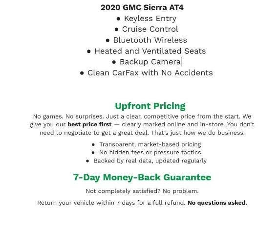 2020 GMC Sierra 1500 4WD Crew Cab 147 AT4