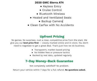 2020 GMC Sierra 1500 4WD Crew Cab 147 AT4