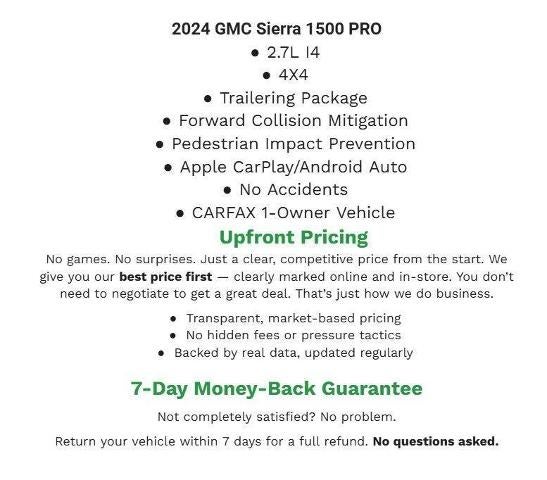2024 GMC Sierra 1500 4WD Crew Cab 147 Pro
