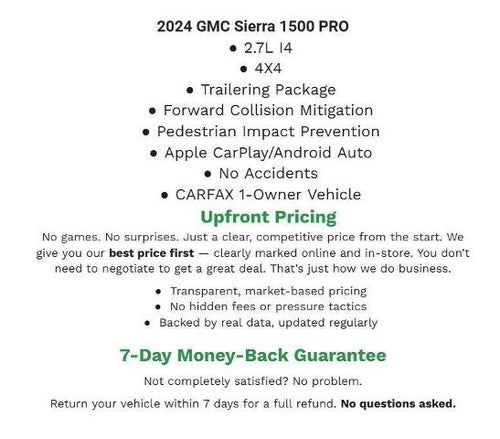 2024 GMC Sierra 1500 4WD Crew Cab 147 Pro