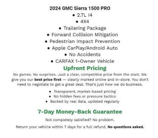 2024 GMC Sierra 1500 4WD Crew Cab 147 Pro