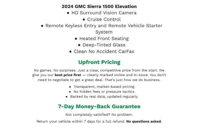 2024 GMC Sierra 1500 4WD Crew Cab 147 Elevation w/3VL