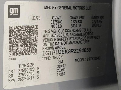 2024 GMC Sierra 1500 4WD Crew Cab 147 Elevation w/3VL
