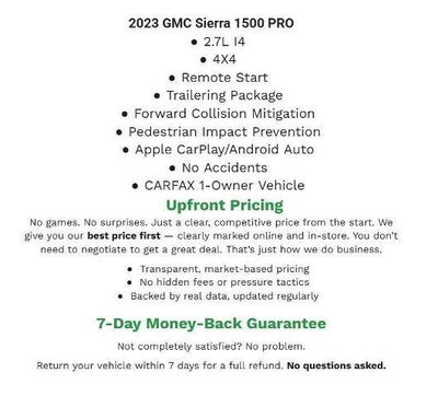 2023 GMC Sierra 1500 4WD Double Cab 147 Pro