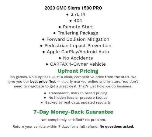 2023 GMC Sierra 1500 4WD Double Cab 147 Pro