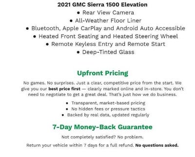 2021 GMC Sierra 1500 4WD Crew Cab 147 Elevation w/3SB