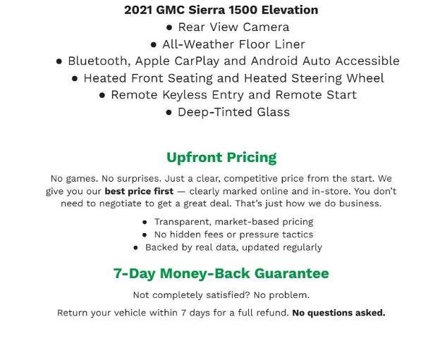 2021 GMC Sierra 1500 4WD Crew Cab 147 Elevation w/3SB