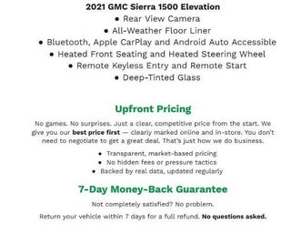 2021 GMC Sierra 1500 4WD Crew Cab 147 Elevation w/3SB