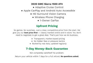 2020 GMC Sierra 1500 4WD Crew Cab 147 AT4