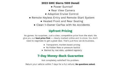 2023 GMC Sierra 1500 4WD Crew Cab 147 Denali