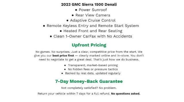 2023 GMC Sierra 1500 4WD Crew Cab 147 Denali