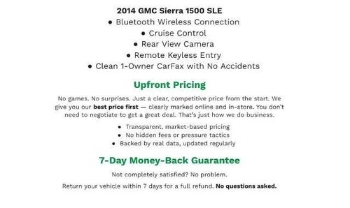 2014 GMC Sierra 1500 4WD Double Cab 143.5 SLE