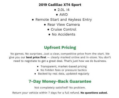 2019 Cadillac XT4 AWD 4dr Sport