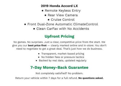 2019 Honda Accord LX 1.5T CVT