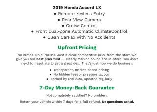 2019 Honda Accord LX 1.5T CVT