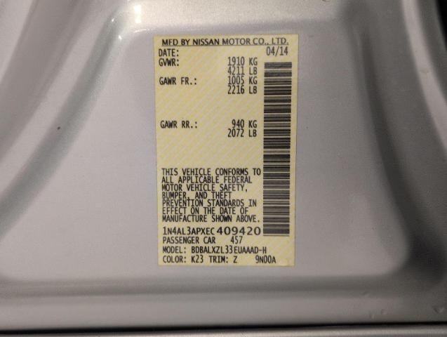 2014 Nissan Altima 4dr Sdn I4 2.5 SL