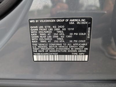 2024 Volkswagen Atlas Cross Sport 2.0T SEL 4MOTION