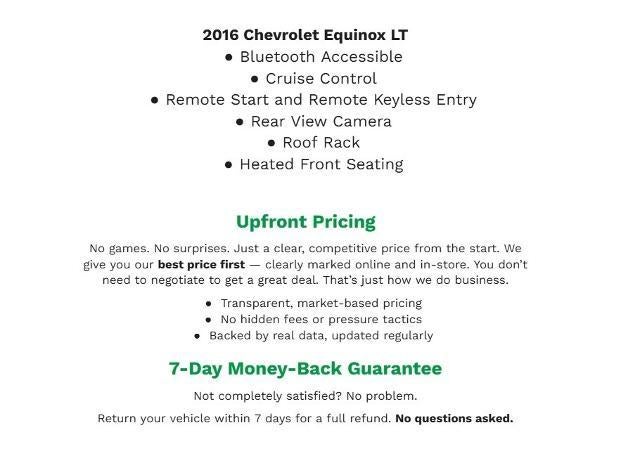 2016 Chevrolet Equinox FWD 4dr LT