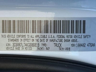 2019 RAM 1500 Classic SLT Crew Cab 4x4 5'7" Box