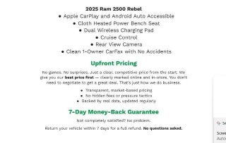 2025 RAM 2500 CREW CAB