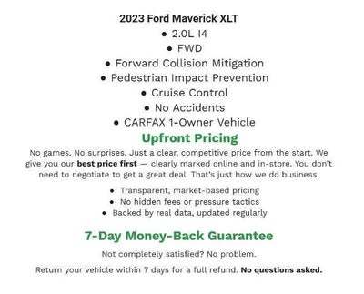 2023 Ford Maverick XLT FWD SuperCrew