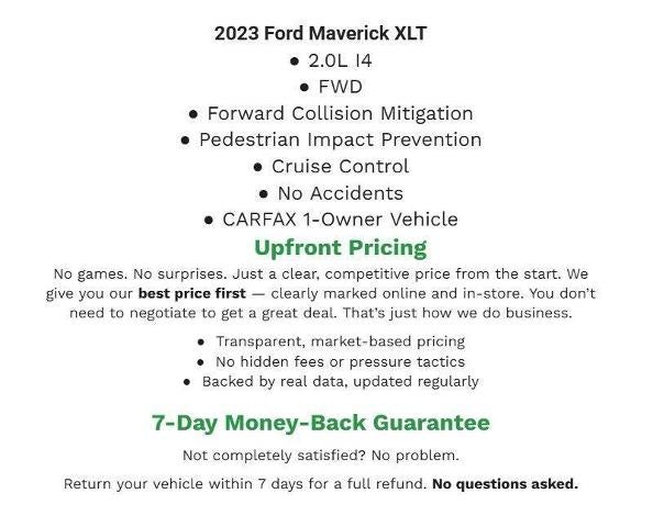 2023 Ford Maverick XLT FWD SuperCrew
