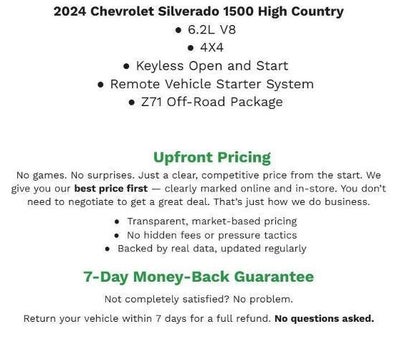2024 Chevrolet Silverado 1500 4WD Crew Cab 147 High Country