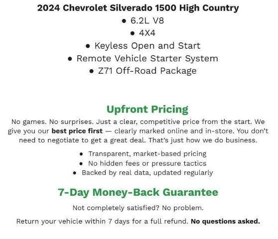 2024 Chevrolet Silverado 1500 4WD Crew Cab 147 High Country