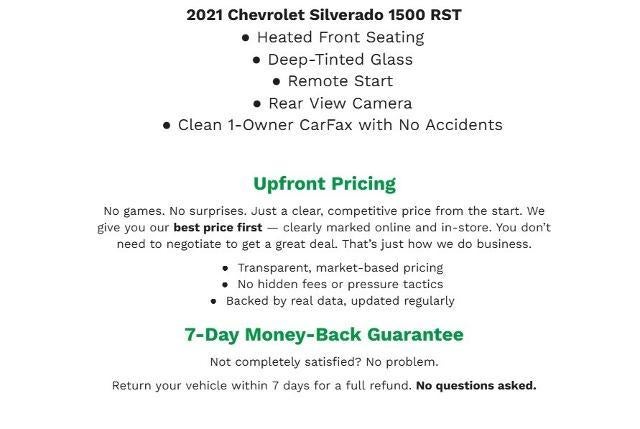2021 Chevrolet Silverado 1500 4WD Crew Cab 147 RST