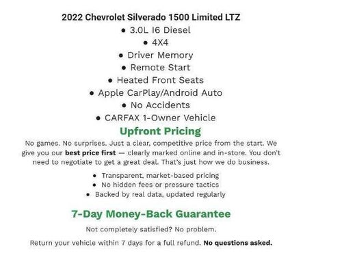 2022 Chevrolet Silverado 1500 LTD 4WD Crew Cab 147 LTZ