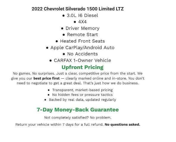 2022 Chevrolet Silverado 1500 LTD 4WD Crew Cab 147 LTZ