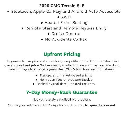 2020 GMC Terrain AWD 4dr SLE