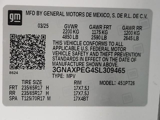 2025 Chevrolet Equinox AWD 4dr LT w/2LT