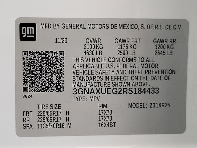2024 Chevrolet Equinox AWD 4dr LT w/1LT
