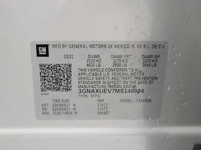 2021 Chevrolet Equinox AWD 4dr LT w/1LT