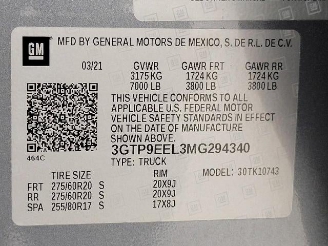 2021 GMC Sierra 1500 4WD Crew Cab 147 AT4