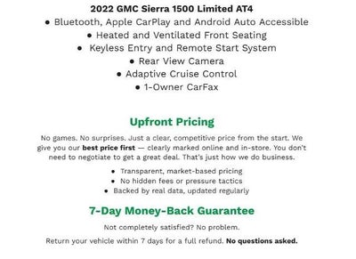 2022 GMC Sierra 1500 Limited 4WD Crew Cab 147 AT4