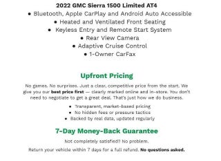 2022 GMC Sierra 1500 Limited 4WD Crew Cab 147 AT4