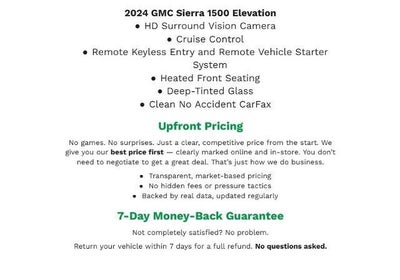 2024 GMC Sierra 1500 4WD Crew Cab 147 Elevation w/3VL
