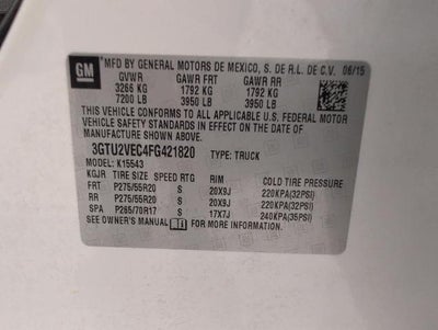 2015 GMC Sierra 1500 4WD Crew Cab 143.5 SLT