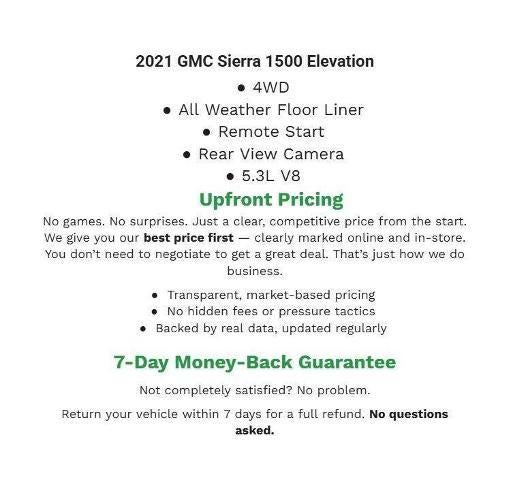 2021 GMC Sierra 1500 4WD Crew Cab 147 Elevation w/3SB