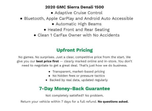 2020 GMC Sierra 1500 4WD Crew Cab 147 Denali