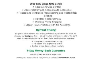 2020 GMC Sierra 1500 4WD Crew Cab 147 Denali